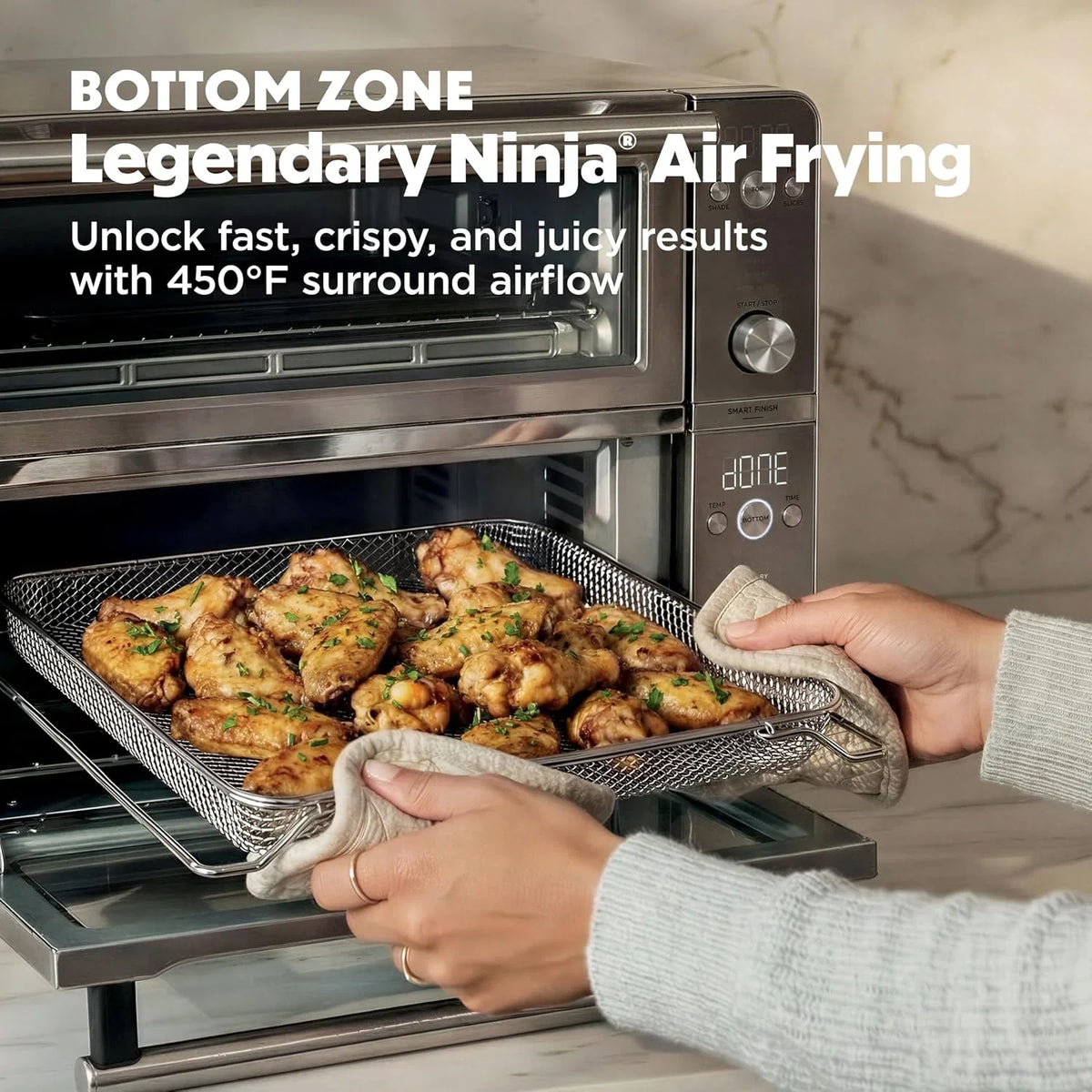 Ninja Double Oven Pro Smart XL, 12-in-1, Silver, DCT821