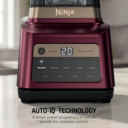 Ninja Professional Plus Kitchen System, 1400WP, Auto-iQ, Red, BN801RD1BRN