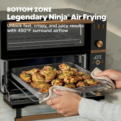 Ninja Double Oven Pro Smart XL, 30.2 Qt, 12-in-1, Onyx, DCT801BK
