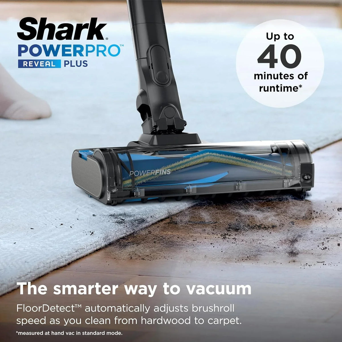 Shark PowerPro Reveal Plus Cordless Vacuum Cleaner - Charcoal - IZ376H