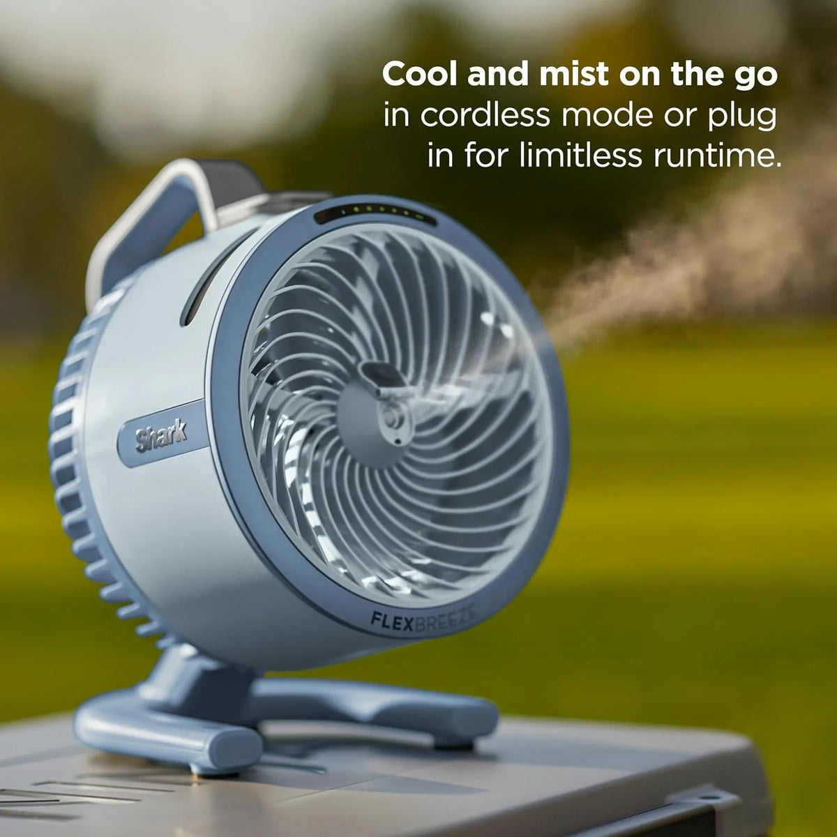 Shark FlexBreeze HydroGo Pro Portable Misting Fan, Dune, FA056GY1