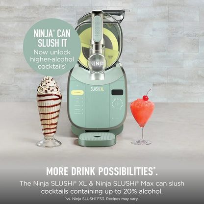 Ninja SLUSHi XL Smart Frozen Drink Maker, 10+ Servings, Green, FS601GN