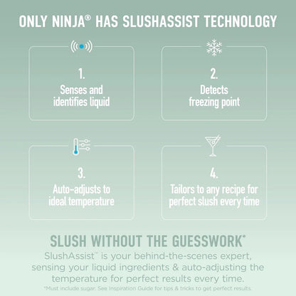 Ninja SLUSHi XL Smart Frozen Drink Maker, 10+ Servings, Green, FS601GN