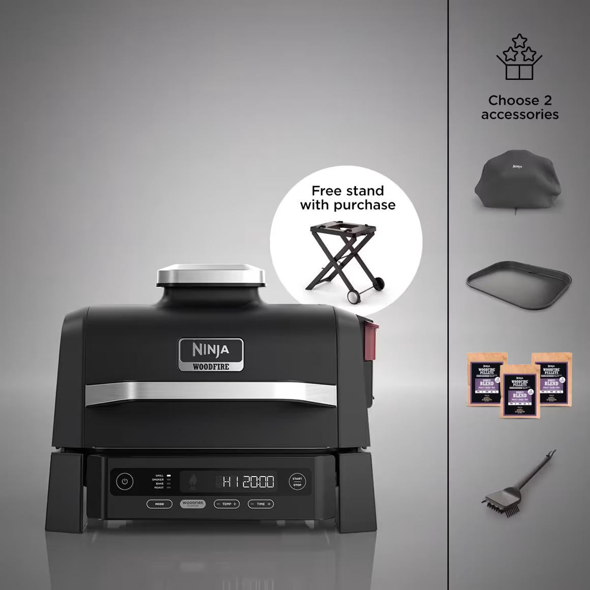 Build Your Own Ninja Woodfire®  Outdoor Grill & Smoker