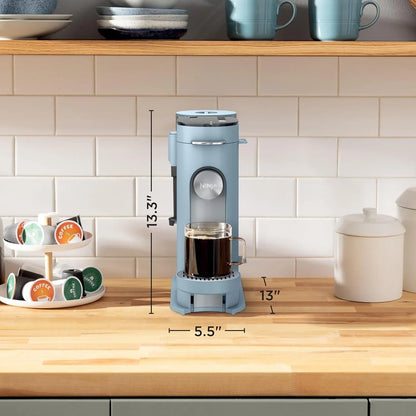 Ninja Pod & Grounds XL Coffee Maker, K-Cup Compatible, Denim Blue, PB055ABL