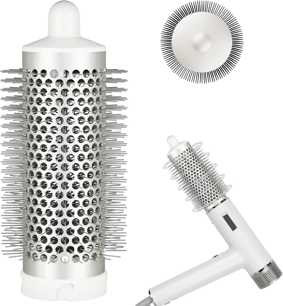 Round Brush Attachment for Shark SpeedStyle, for Shark Speed Style Pro/Pro Flex Hair Dryer, Round Volumizing Brush Accessories for Smooth Adds Volume Curls for Long Hair