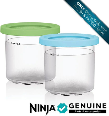 Ninja® CREAMi® Original Pints 2 Pack with Storage Lids, XSKPLID2CD