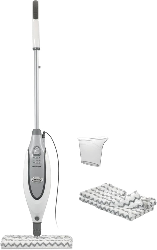 Shark Professional Steam Pocket Mop with 2 Double-sided Pads, White, S3601