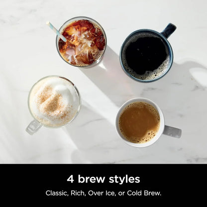 Ninja Hot & Iced XL Coffee Maker with Rapid Cold Brew, Black, CM371