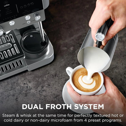 Ninja Luxe Café Premier Espresso & Rapid Cold Brew, Gunmetal, ES601GM