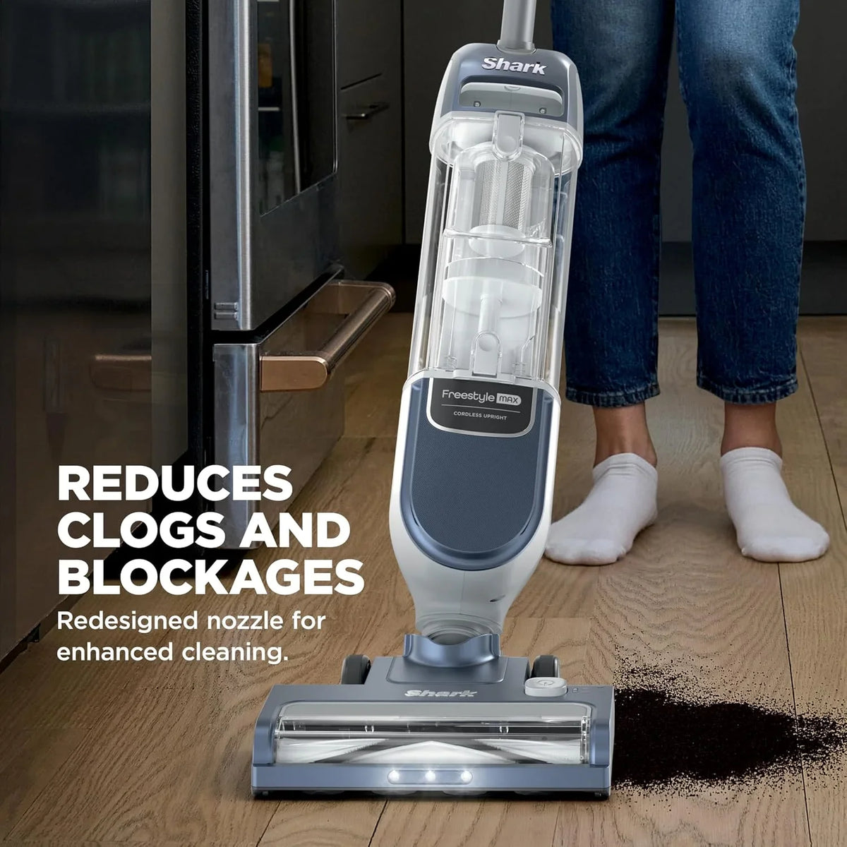 Shark Freestyle Max Cordless Upright Vacuum, Nordic Blue, SV2002