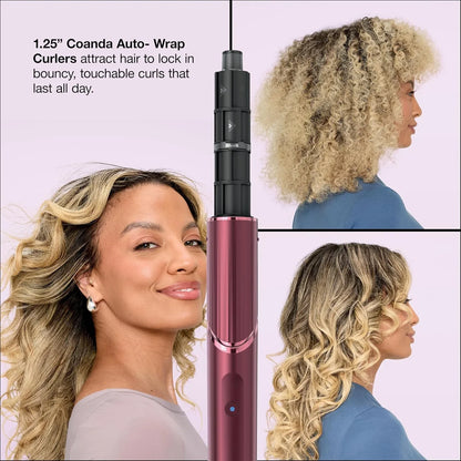 Shark FlexStyle, Air Multi-Styler & Drying System, Black Cherry, HD457CR