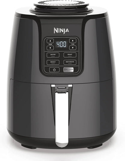 Ninja Air Fryer, 4 Qt Capacity, 4-in-1 Crisp, Roast, Reheat, and Dehydrate, Dishwasher Safe Parts, 105°F-400°F, 1550 Watt, Grey, AF101