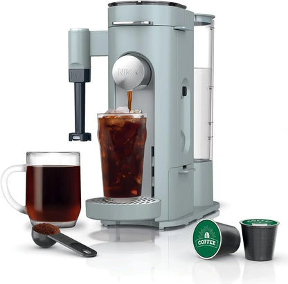 Ninja Pods & Grounds Coffee Maker, K-Cup Compatible, Glacier Blue, PB051GB