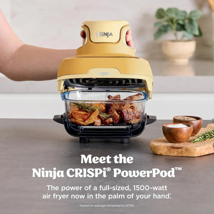 Ninja Crispi Glass Air Fryer, 4-in-1, Ginger Snap, FN101GD