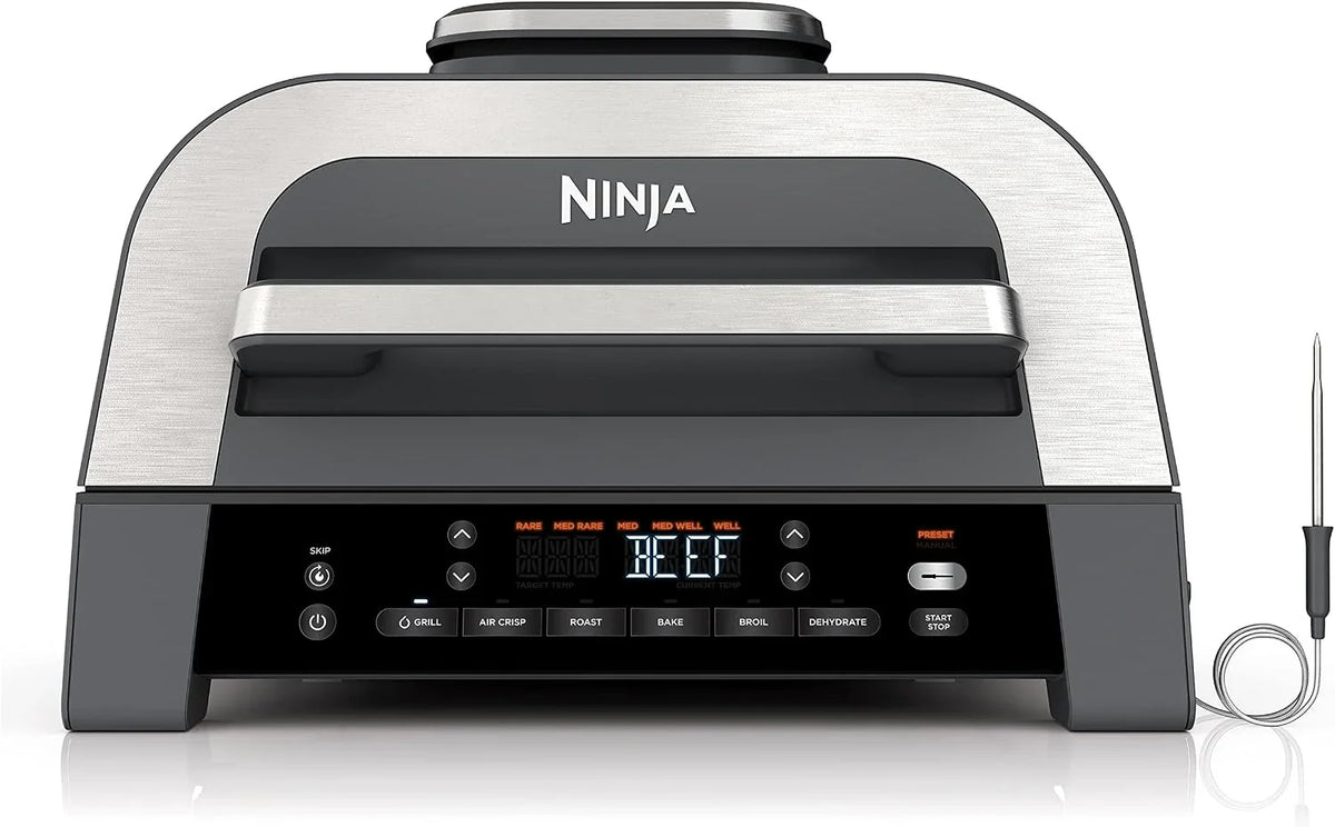 Ninja® Foodi® Smart XL 6-in-1 Indoor Grill & Air Fryer, Black/Silver, DG551