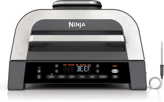 Ninja® Foodi® Smart XL 6-in-1 Indoor Grill & Air Fryer, Black/Silver, DG551