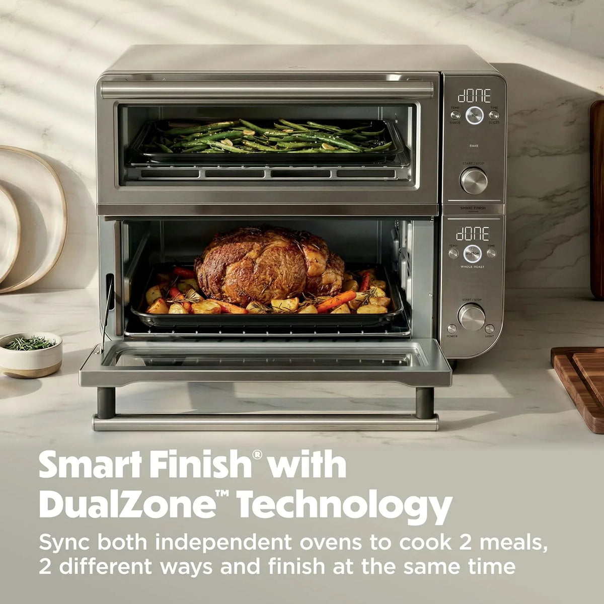 Ninja Double Oven Pro Smart XL, 12-in-1, Silver, DCT821