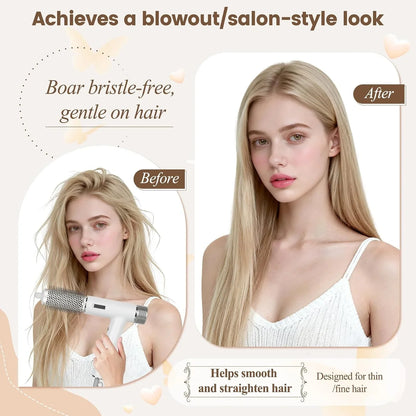 Round Brush Attachment for Shark SpeedStyle, for Shark Speed Style Pro/Pro Flex Hair Dryer, Round Volumizing Brush Accessories for Smooth Adds Volume Curls for Long Hair
