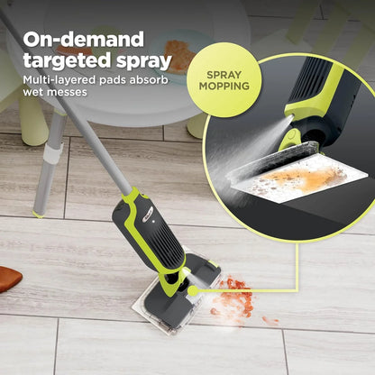 Shark VACMOP Cordless Vacuum & Spray Mop, Gray, VM180