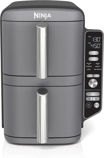 Ninja Air Fryer DoubleStack XL, 10 Qt, 6-in-1, Deep Grey, SL401