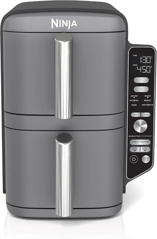 Ninja Air Fryer DoubleStack XL, 10 Qt, 6-in-1, Deep Grey, SL401