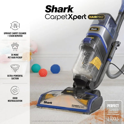 Shark CarpetXpert HairPro Carpet & Built-in Stain Cleaner, 2 Tools EX251BRN