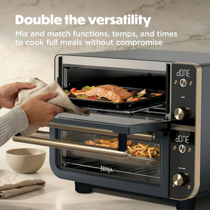 Ninja Double Oven Pro Smart XL, 30.2 Qt, 12-in-1, Cyberspace, DCT801BL