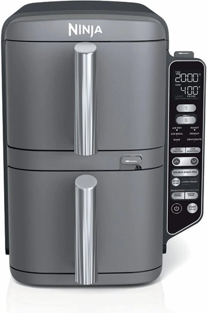 Ninja DoubleStack XL Smart Air Fryer, 10 Qt, 6-in-1, Grey, SL451