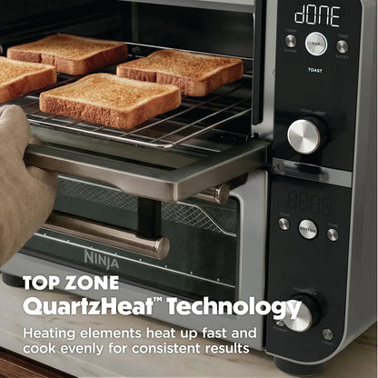 Ninja Double Oven Pro Smart XL, 30.2 Qt, 12-in-1, Stainless Steel, DCT801